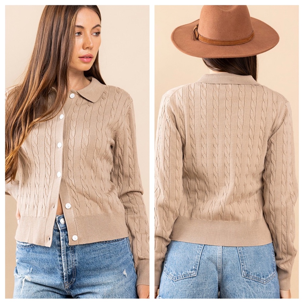 26 Twisted Button Up Cardigan - Picture 5 of 7